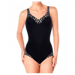 TRIUMPH costume intero senza ferretto KINETIC ELEGANCE O contenitivo NERO coppaC