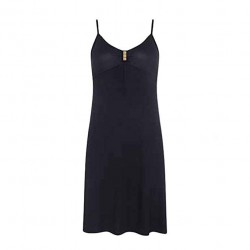 TRIUMPH abito copri costume VENUS ELEGANCE DRESS 02 viscosa spalline NERO