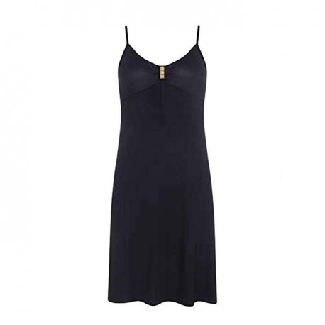 TRIUMPH abito copri costume VENUS ELEGANCE DRESS 02 viscosa spalline NERO