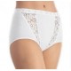 SLOGGI mutandina alta in cotone con pizzo CHIC MAXI confezione risparmio 2 slip BIANCO