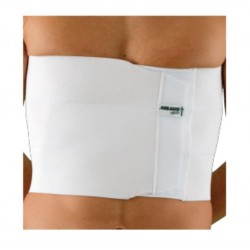 Dr.GIBAUD ortho cintura fascia ortopedica TORACICA 3 BANDE 0126 H.24cm chiusura strappo BIANCO