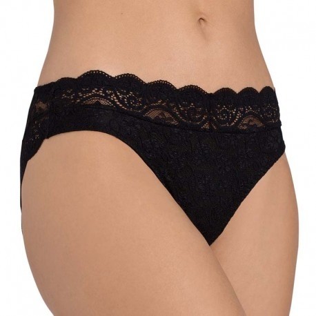 TRIUMPH slip mutandina AMOURETTE 300 MAGIC WIRE TAI 02 elastica pizzo NERO