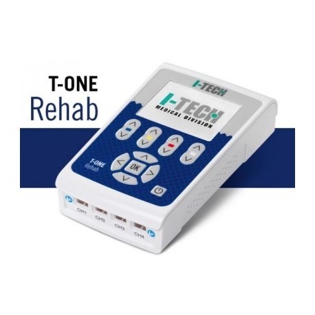 I-TECH Elettrostimolatore 4canali T-ONE REHAB TENS/NEMS/REHA/BEAUTY/URO 92programmi