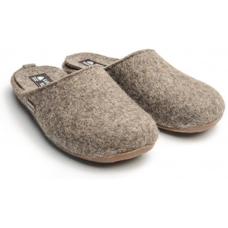 HAFLINGER pantofole unisex FUNDUS TORF 4810240550 feltro lana cotta BEIGE