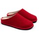 LOWENWEISS pantofole ciabatte feltro lana EASY tirolesi plantare estraibile ROSSO/BEIGE bicolore