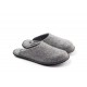 LOWENWEISS pantofole ciabatte feltro lana HOLI tirolesi piatte GRIGIO antiscivolo