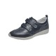 SANAGENS scarpe donna pelle WASH 102 plantare estraibile lavabile 2 strappi BLU NAVY