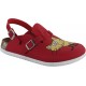 BIRKENSTOCK Ciabatte zoccoli KAY CAT RED birko-flor antiscivolo cinturino GATTO RED ROSSO 0582516
