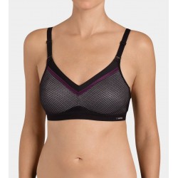 TRIUMPH reggiseno sportivo senza ferretto TRIACTION FREE MOTION N NERO incrocio spalline