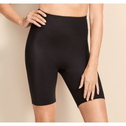 TRIUMPH guaina con gamba BECCA EXTRA HIGH+COTTON PANTY L contenitiva NERO modellante liscia
