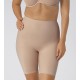 TRIUMPH guaina con gamba BECCA EXTRA HIGH+COTTON PANTY L contenitiva NUDO modellante liscia