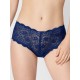 TRIUMPH slip AMOURETTE 300 MAXI pizzo floreale elasticizzato BLU (Col.6722)