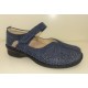 LOREN scarpe traforate sandali decolte M2313 plantare estraibile BORBONESE BLU MARINE