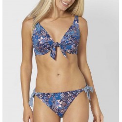 TRIUMPH costume due pezzi vela con ferretto RIAD PAISLEY W 02 bikini BLU coppa D