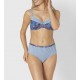TRIUMPH costume due pezzi RIAD PAYSLEY W 03 con ferretto bikini BLU RIGHE coppaC