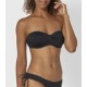 TRIUMPH costume due pezzi fascia imbottita senza ferretto VENUS bikini NERO cupC