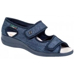 PODOLINE scarpa sandalo riabilitativo donna PANDIA tessuto setaflex BLU 2 strappi