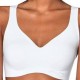 SLOGGI reggiseno microfibra ZERO FEEL 2.0 BRALETTE da infilare BIANCO coppe estr.imbottite