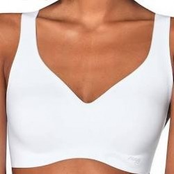 SLOGGI reggiseno microfibra ZERO FEEL BRALETTE da infilare BIANCO coppe imb. ex