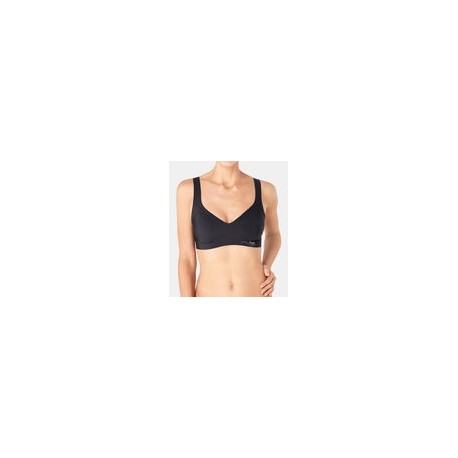 SLOGGI reggiseno microfibra ZERO FEEL 2.0 BRALETTE da infilare NERO coppe imb.estraibili