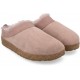 HAFLINGER pantofole pelle montone SNOWBIRD ROSA plantare anatomico sughero/lattice