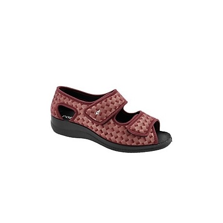 PODOLINE scarpa sandalo riabilitativo donna LESA tessuto setaflex BORDEAUX 2 strappi