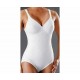 TRIUMPH body modellatore senza ferretto cotone ELEGANT COTTON BS damascato BIANCO coppaCD