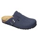 SCHOLL pantofole uomo ciabatte tessuto feltro AMIATA MAN BLU DENIM plantare sughero Bioprint