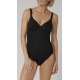 TRIUMPH body modellatore contenitivo senza ferretto MODERN LACE+COTTON BS NERO coppe C D