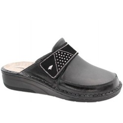 PODOLINE Ciabatte automodellanti CIGOLE pelle plantare estraibile NERO strappo