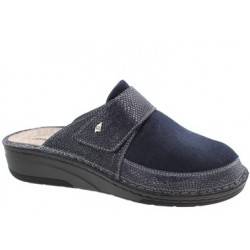 PODOLINE Ciabatte automodellanti PADRIA pelle plantare estraibile BLU strappo