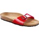 BIRKENSTOCK ciabatte pianelle MADRID 340113 ROSSO Birko Flor Lack Vernice TANGO RED 1 fibbia