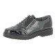 SANAGENS scarpe donna pelle/vernice lacci CASUAL PRED 1847 NERO/VERDE/GRIGIO plantare estraibile