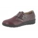 SANAGENS scarpe pelle/elast calzata MAGGIORATA 28 plantare estraibile BORDEAUX strappo