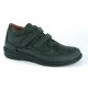 LOREN scarpe unisex ortopediche plantare estraibile M2602 morbida pelle nabuck NERO 2 strappi