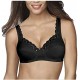 PLAYTEX reggiseno senza ferretto CRISS CROSS 6695 cotone NERO filo scozia pizzo macrame
