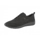 SANAGENS scarpe morbidissime pelle nabuk WASH SOFT 101 plantare estraibile lavabile lacci NERO SCHWARZ