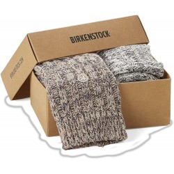 BIRKENSTOCK calzettoni corti 2 paia GIFT BOX XMAS calze donna lurex GIFTSET BLING beige misty rose