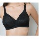 TRIUMPH reggiseno senza ferretto DOREEN+COTTON 01 N cotone NERO coppe B C D E