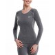 MEDIMA Maglia termica donna Natursport MANICA LUNGA LANA ANGORA 40% e COTONE 60% MA3918 MA3962 GRIGIO ASFALTO