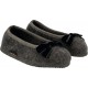 HAFLINGER pantofole ballerina MARINA FIOCCO 623322 lana cotta GRIGIO ANTRAZIT