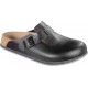 BIRKENSTOCK Ciabatte zoccoli BOSTON 060196 pelle antiscivolo supergrip BLACK NERO