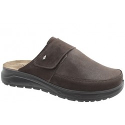 PODOLINE ciabatte uomo AQUINO pelle plantare estraibile strappo T.MORO automodellante