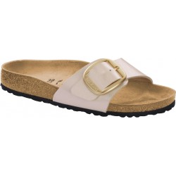 BIRKENSTOCK ciabatte pianelle MADRID BIG BUCKLE 1015279 Birko Flor Graceful PEARL WHITE 1 fibbia