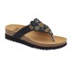 SCHOLL ciabatte infradito sandali TANISHA 2.0 plantare BioPrint perline NERO MULTICOLOR