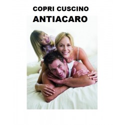 ORIONE 7033 FEDERA CUSCINO ANTIACARO in MICROFIBRA cm 50x75 poliester con cerniera BIANCO