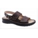 SCHOLL sandali uomo 2 fasce strappi GABRIEL SANDAL pelle T.MORO plantare estraibile Memory