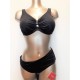 LISCA costume 2 pezzi ferretto e slip alto GRAN CANARIA 41165 coppaE bikini NERO