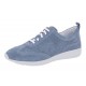 SANAGENS scarpe donna WASH 120 lacci plantare estraibile JEANS pelle camoscio traforata lavabile