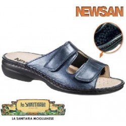 NEWSAN Ciabatte donna 569 plantare estraibile 2 strappi Setaflex per cipolla BLU